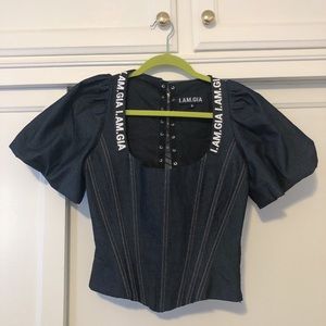 I.AM.GIA Denim Chelsea Corset